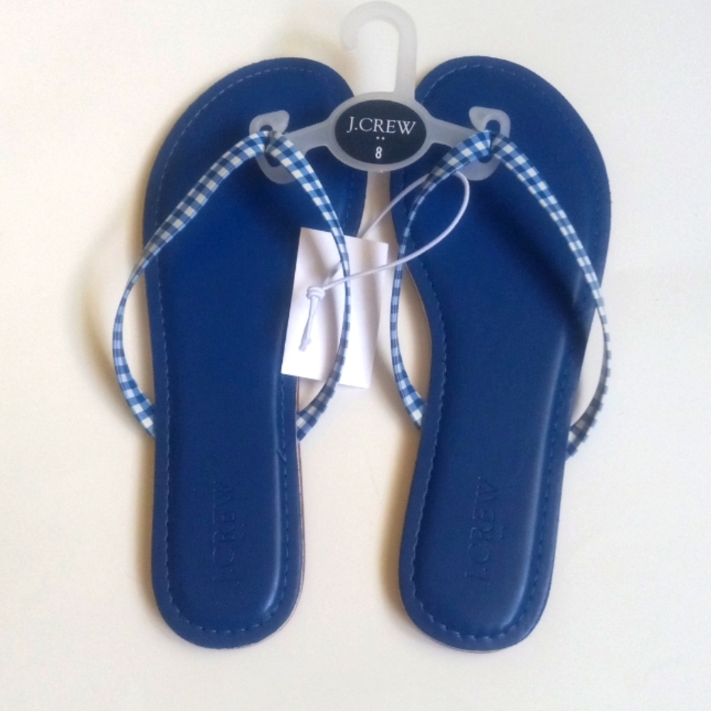 J. CREW BLUE SANDALS